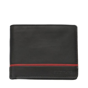 Portofel Silver Flame, SFT0607, Negru, Piele autentica Portofel Silver Flame, SFT0607, Negru, Piele autentica
