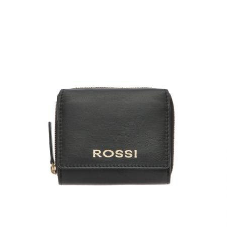 Portofel Rossi, RST15203, Negru, Piele autentica