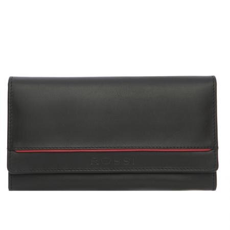Portofel Rossi, RST13202, Negru, Piele autentica