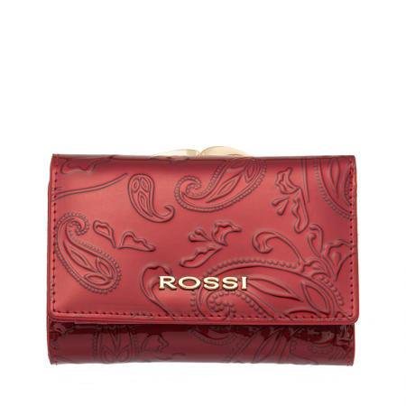 Portofel Rossi, RSC0003, Rosu, Piele naturala
