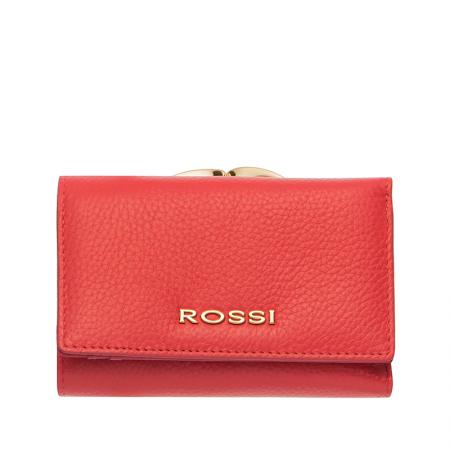 Portofel Rossi, RSC0009, Rosu, Piele naturala