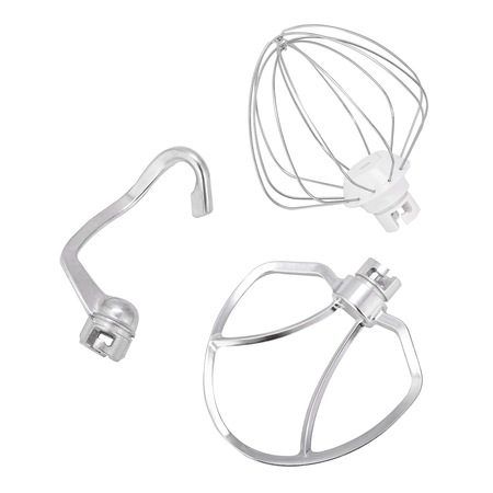 Mixer cu bol Daewoo DHM150R, 1600 W, 10 viteze plus puls, 4,5 L, bol inox, tel, carlig framantare, palete amestecare, Crem