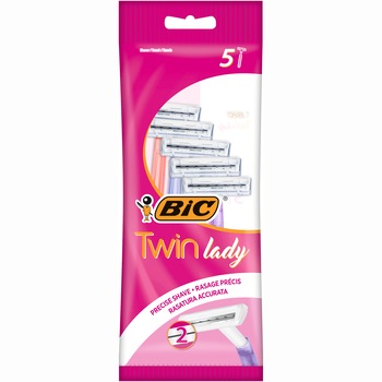 Aparat de ras BIC Twin Lady, Femei, 5 buc Aparat de ras BIC Twin Lady, Femei, 5 buc