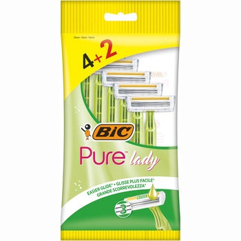 Aparat de ras BIC Pure3 Lady, Femei, 6 buc, verde Aparat de ras BIC Pure3 Lady, Femei, 6 buc, verde