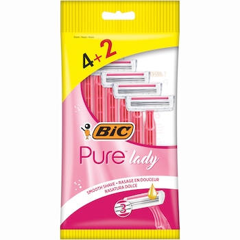 Aparat de ras BIC Pure3 Lady, Femei, 6 buc, roz Aparat de ras BIC Pure3 Lady, Femei, 6 buc, roz