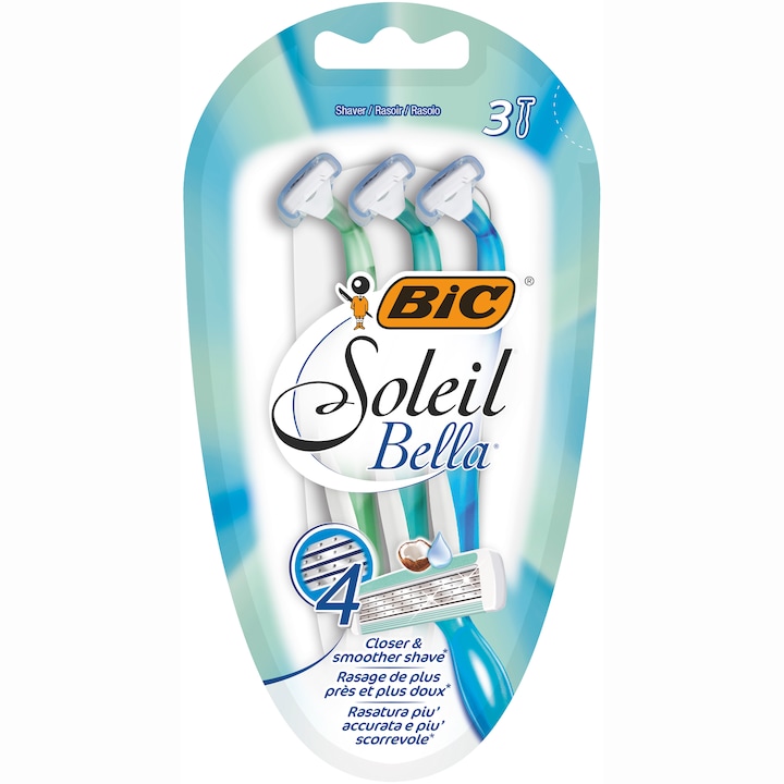 Bic Soleil Bella borotvacsomag, 4 pengés, 3 darab
