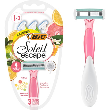 Set 3 Aparate de ras dispozabil cu 4 lame, BIC Soleil Escape