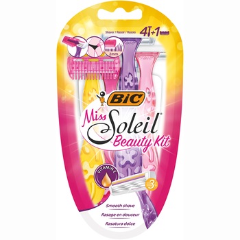 Aparat de ras BIC Miss Soleil Beauty Kit, Femei, 4 buc + trimmer Aparat de ras BIC Miss Soleil Beauty Kit, Femei, 4 buc + trimmer