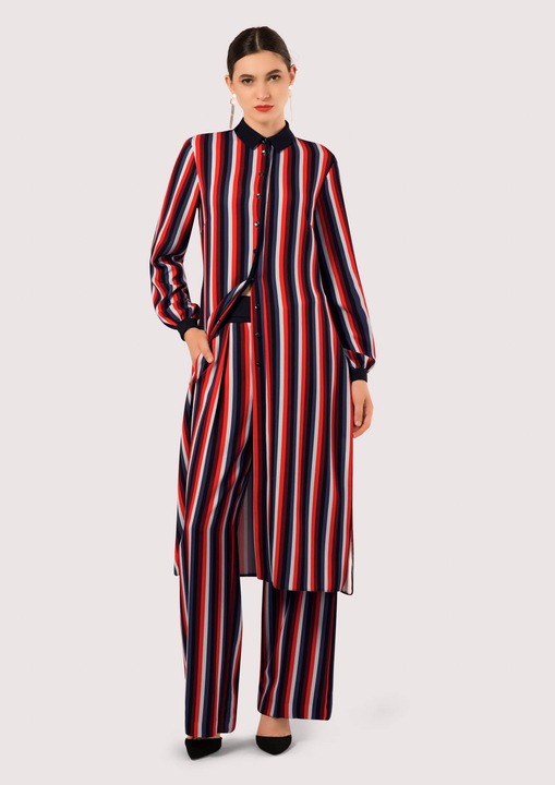 Csíkos ing, ROH, hosszú, Többszínű