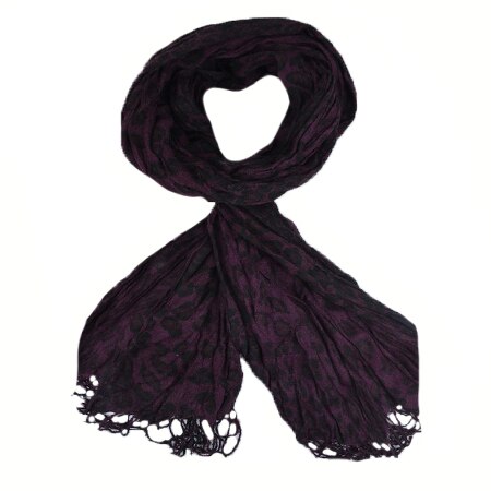 Esarfa trendy, imprimeu animal-print atasat,D&J Exclussive,mov