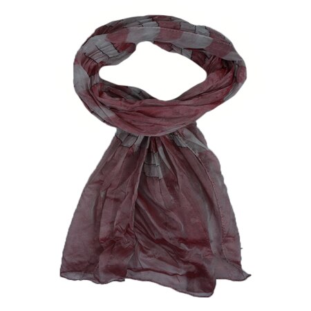 Esarfa rafinata, subtire,cu model de dungi albe,D&J Exclussive,plamaniu