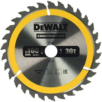Panza de ferastrau circular Dewalt 160x20,Z 30 DT1932-QZ Panza de ferastrau circular Dewalt 160x20,Z 30 DT1932-QZ