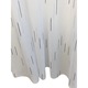 Perdea brodata, culoare alb/negru, Joc de linii by Liz Line, cu rejansa, 800x245cm- RD1038