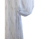 Perdea brodata, culoare alb/negru, Joc de linii by Liz Line, cu rejansa, 800x245cm- RD1038