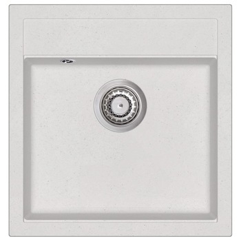 Chiuveta de bucatarie, vidaXL, Grafit, 49 x 51 x 30.6 cm, Alb Chiuveta de bucatarie, vidaXL, Grafit, 49 x 51 x 30.6 cm, Alb