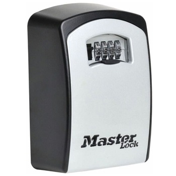 Seif de perete pentru chei Master Lock, Metal, 106 x 146 mm, Negru Seif de perete pentru chei Master Lock, Metal, 106 x 146 mm, Negru
