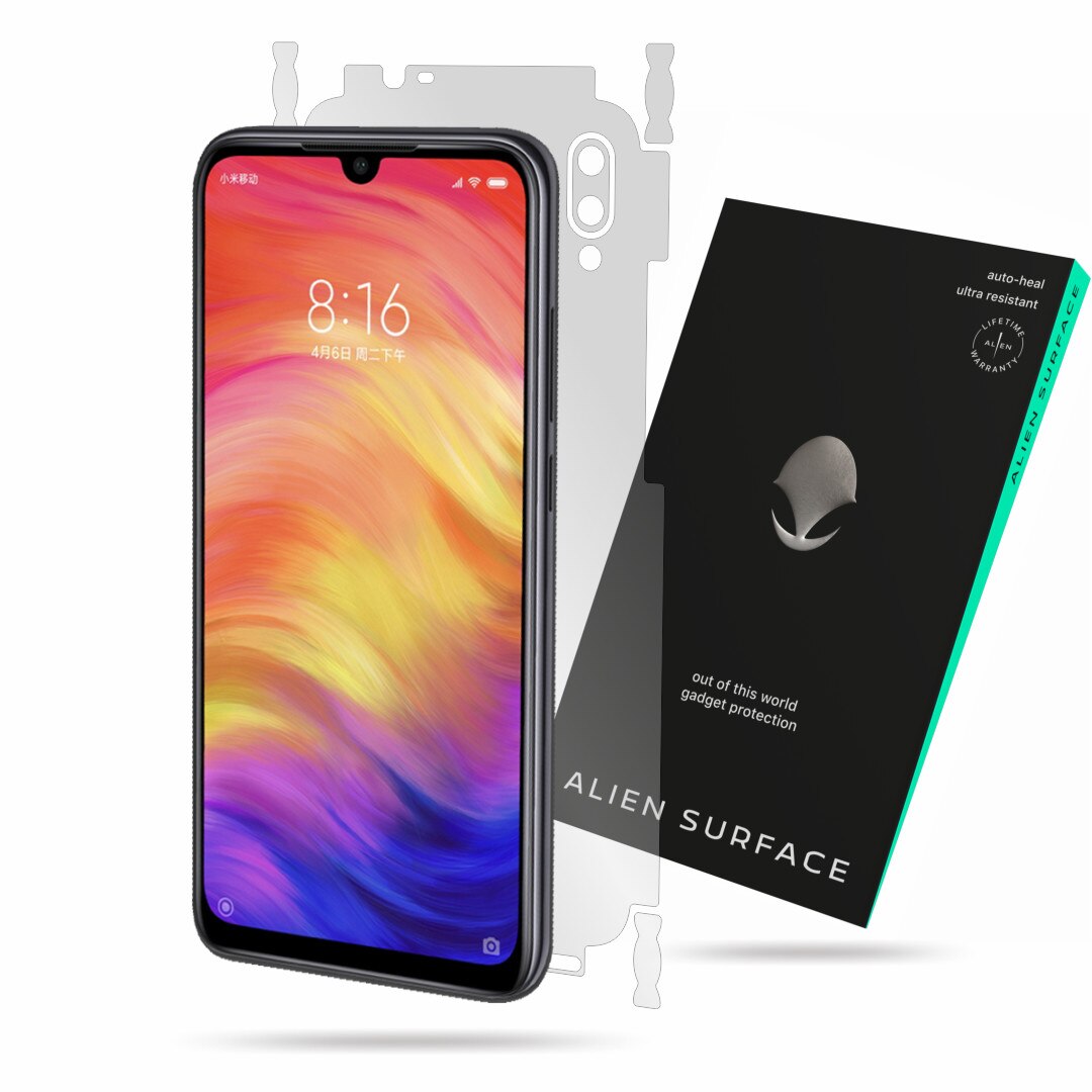 Folie Alien Surface, Xiaomi Redmi Note 7, protectie spate, laterale