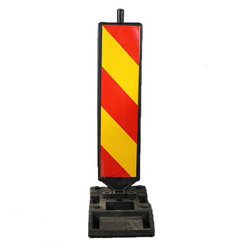 Baliza semnalizare cu folie reflectorizanta rosu-galben, 25kg, H-1000 mm Baliza semnalizare cu folie reflectorizanta rosu-galben, 25kg, H-1000 mm