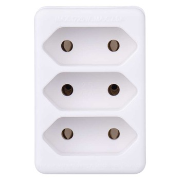 Triplustecher cu 3 cai, stecher plat fara impantare, 250 V, alb Emos P0013 Triplustecher cu 3 cai, stecher plat fara impantare, 250 V, alb Emos P0013