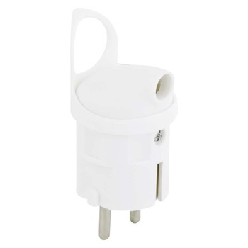 Stecher tata, schuko, conectare 90 de grade, 250V, alb, Emos P0039 Stecher tata, schuko, conectare 90 de grade, 250V, alb, Emos P0039