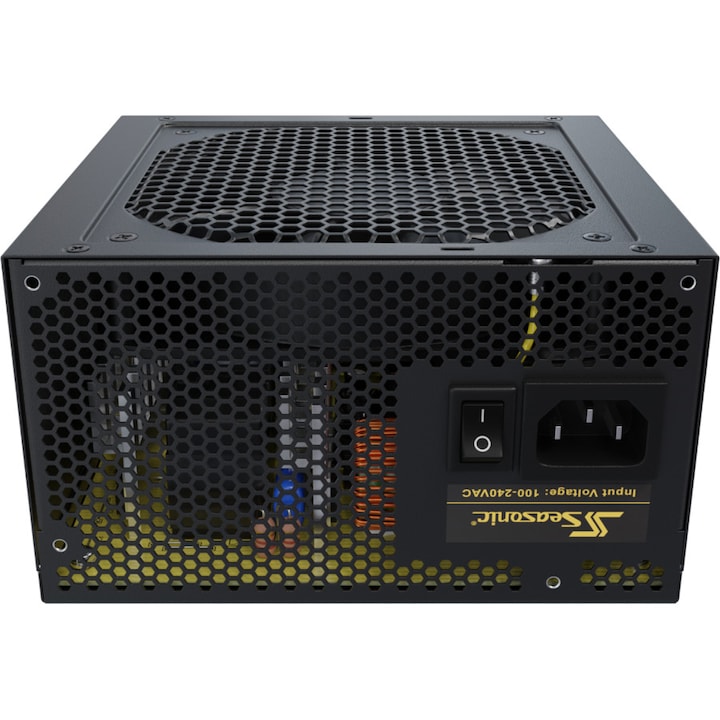 Seasonic 650W Core Series tápegység, 80 PLUS Gold, félmoduláris, ATX v2.4, hatékonyság 90%, ventilátor 120mm FDB csapágyas, Aktív PFC