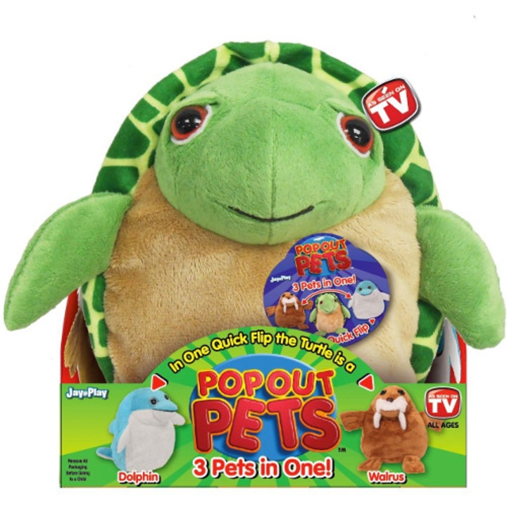Jucarie de plus Pop Out Pets Ocean