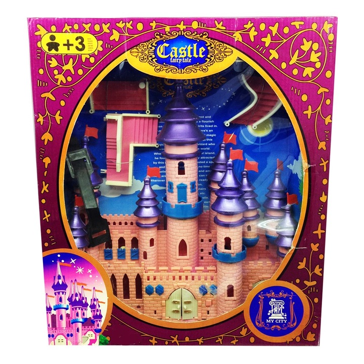 Set de joaca, Chippo,Plastic, Princess Castle, 42x36cm, Multicolor