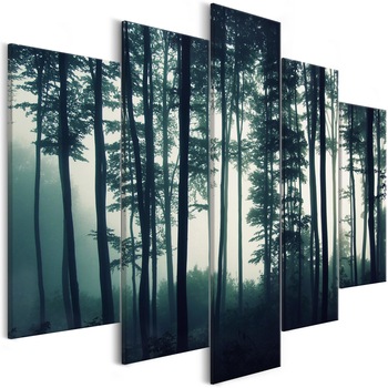 Tablou canvas 5 piese - Padure Intunecata - 200 x 100 cm Tablou canvas 5 piese - Padure Intunecata - 200 x 100 cm