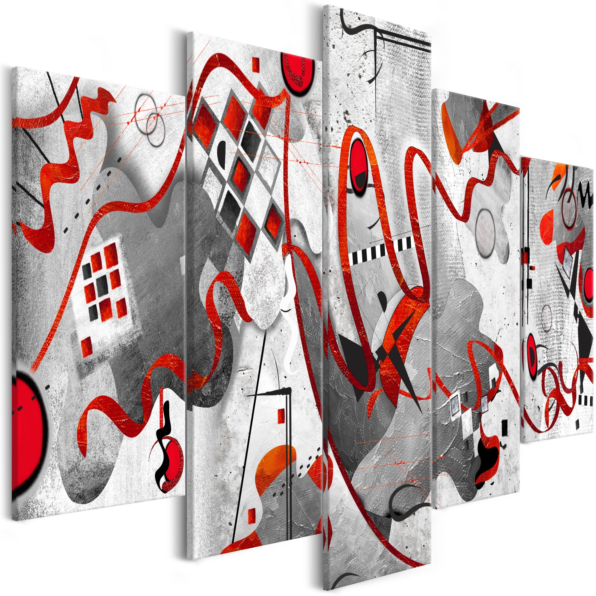 Tablou canvas 5 piese - Intre valurile largi - 200 x 100 cm