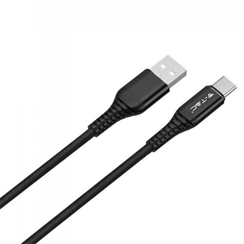 Cablu USB Tip C, V-TAC, negru, seria Gold, 1m
