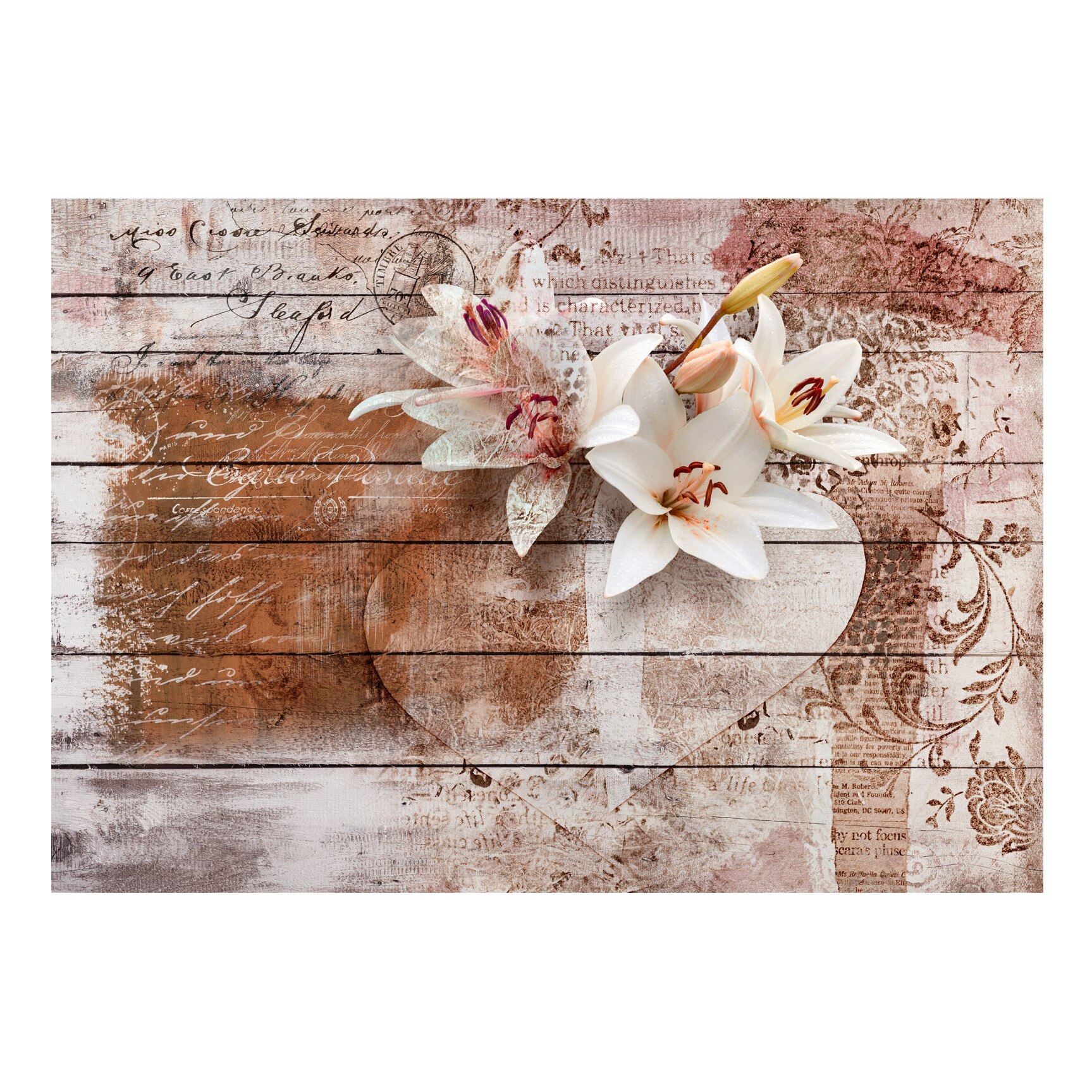Fototapet vlies - Amintiri romantice - 300 x 210 cm