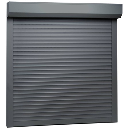 Oblon rulant pentru fereastra, vidaXL, Aluminiu, 100 x 100 cm, Gri