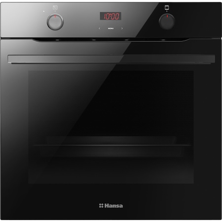 Cuptor incorporabil Hansa BOES684097, X-Type, 77 l, 9 functii, Grill, Timer electronic, Clasa A, Negru