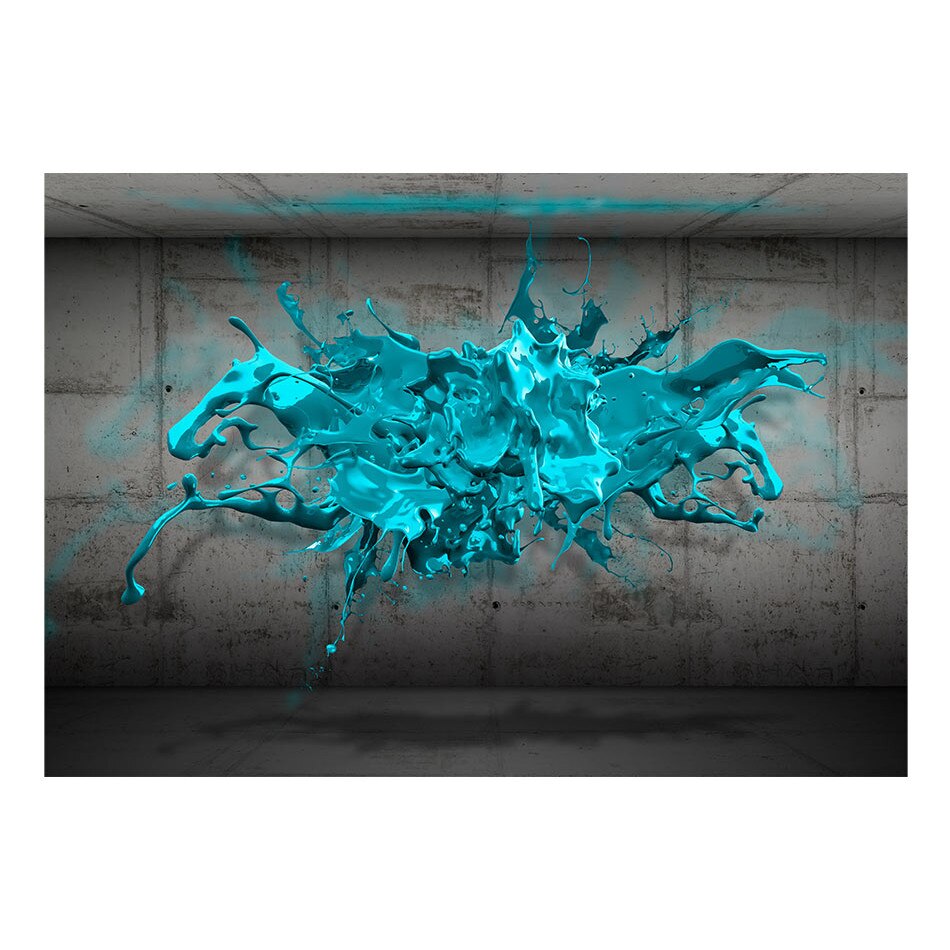 Fototapet vlies - Blot de cerneala albastra - 300 x 210 cm