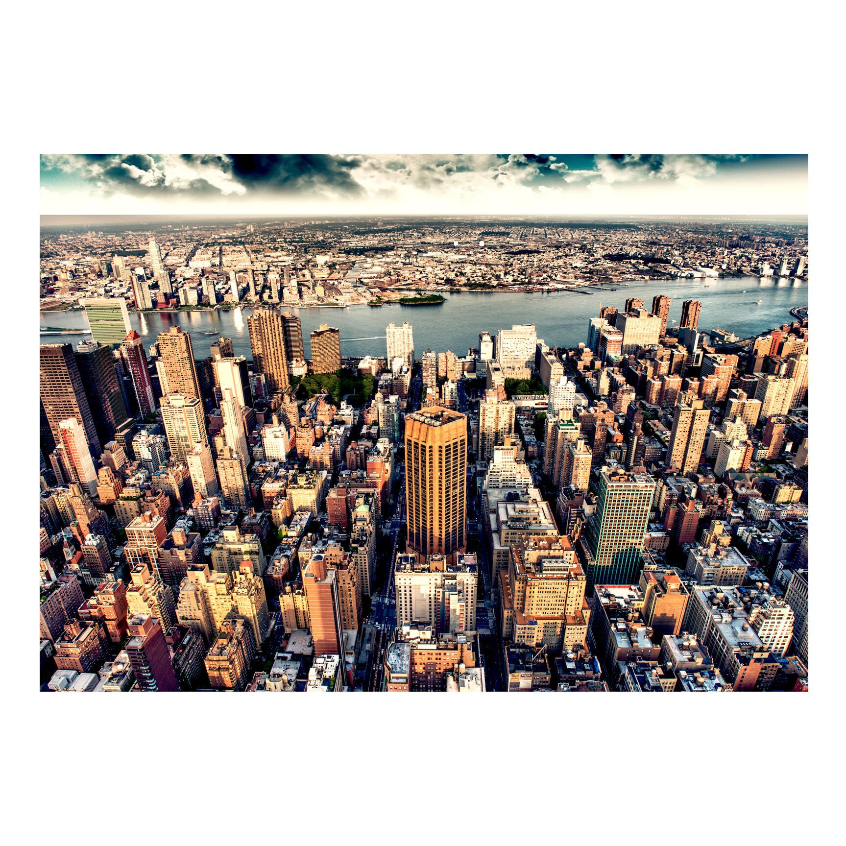 Fototapet vlies - Bird's Eye View din New York - 200 x 140 cm