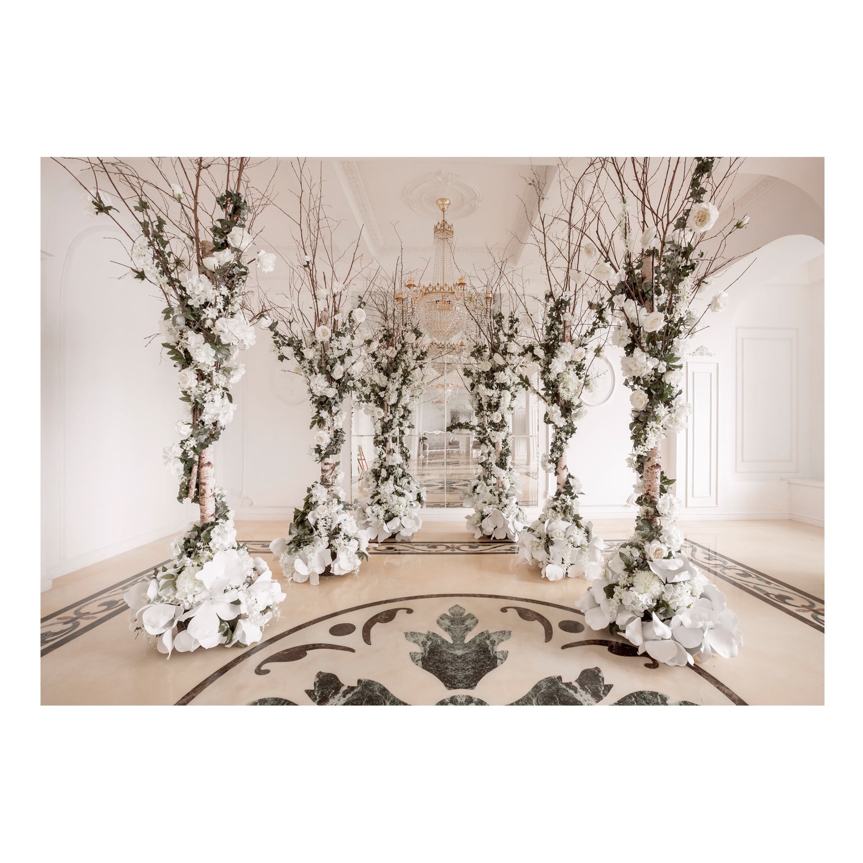 Fototapet vlies - Camera Floriilor - 400 x 280 cm