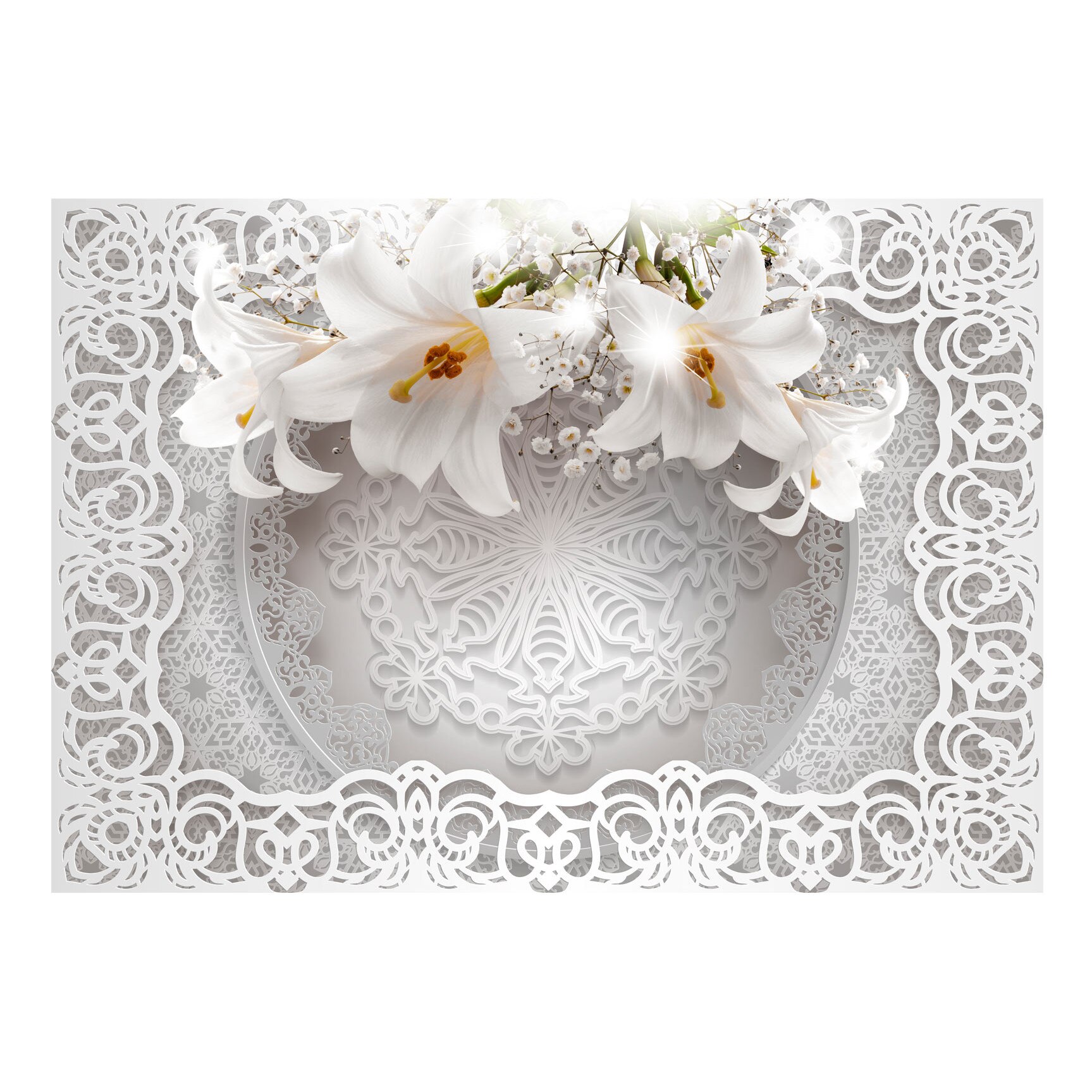 Fototapet vlies - Crini Si ornamente - 400 x 280 cm