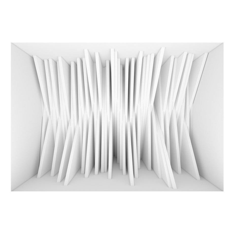 Fototapet vlies - Echilibru alb - 300 x 210 cm