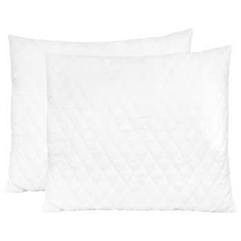 Set 2 perne, vidaXL, Spuma cu memorie, 70 x 60 x 14 cm, Alb Set 2 perne, vidaXL, Spuma cu memorie, 70 x 60 x 14 cm, Alb