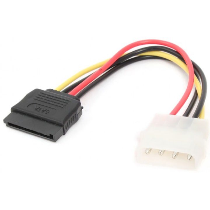 Cablu componente Gembird 4-pin Molex Male - SATA Female, 0.15m