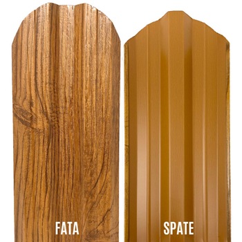 Set 25 buc., Sipca Metalica Gard, 900x115mm/buc, Stejar Striat - Imitatie Lemn, Top Profil Sistem Set 25 buc., Sipca Metalica Gard, 900x115mm/buc, Stejar Striat - Imitatie Lemn, Top Profil Sistem