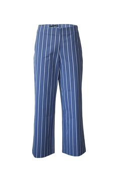 Pantaloni in dungi cu talie inalta, de dama, Alb/Albastru, Zara, M EU Pantaloni in dungi cu talie inalta, de dama, Alb/Albastru, Zara, M EU