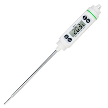 Termometru digital cu sonda pentru bucatarie, lichide, alimente, carne, lactate, prajituri, ceara etc. -50° C - +350° C, model Premium, alb Termometru digital cu sonda pentru bucatarie, lichide, alimente, carne, lactate, prajituri, ceara etc. -50° C - +350° C, model Premium, alb