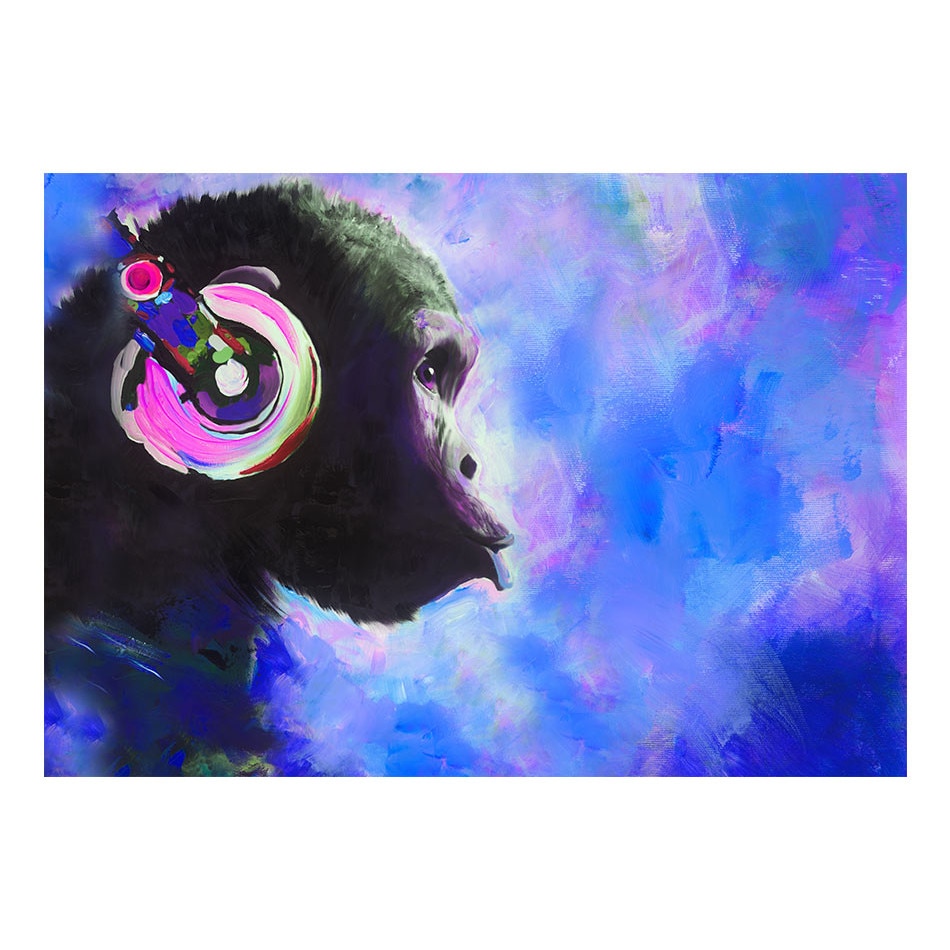 Fototapet vlies - Melodia albastra - 400 x 280 cm