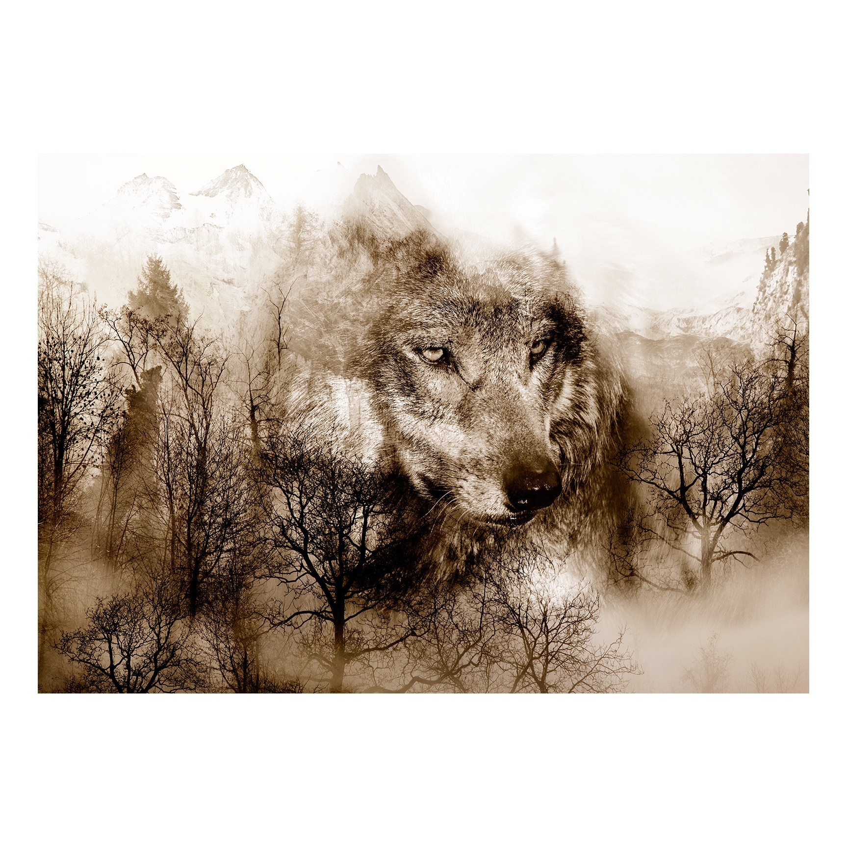 Fototapet vlies - Muntele Predator Brown - 100 x 70 cm