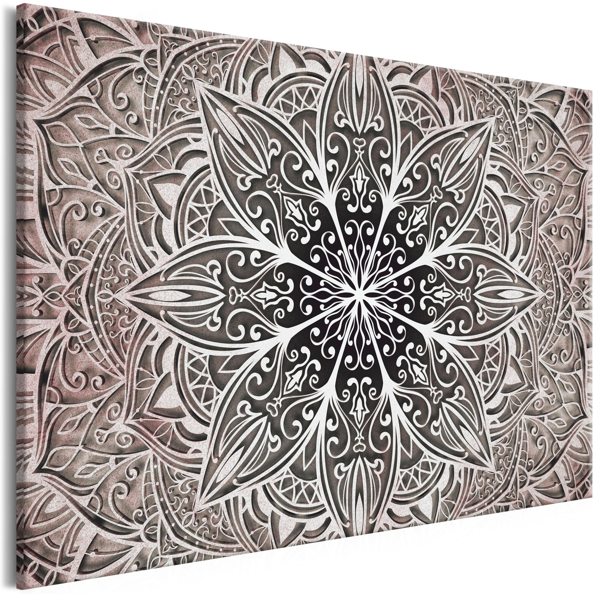 Tablou canvas - Flori orientale roz Ingust - 120 x 80 cm