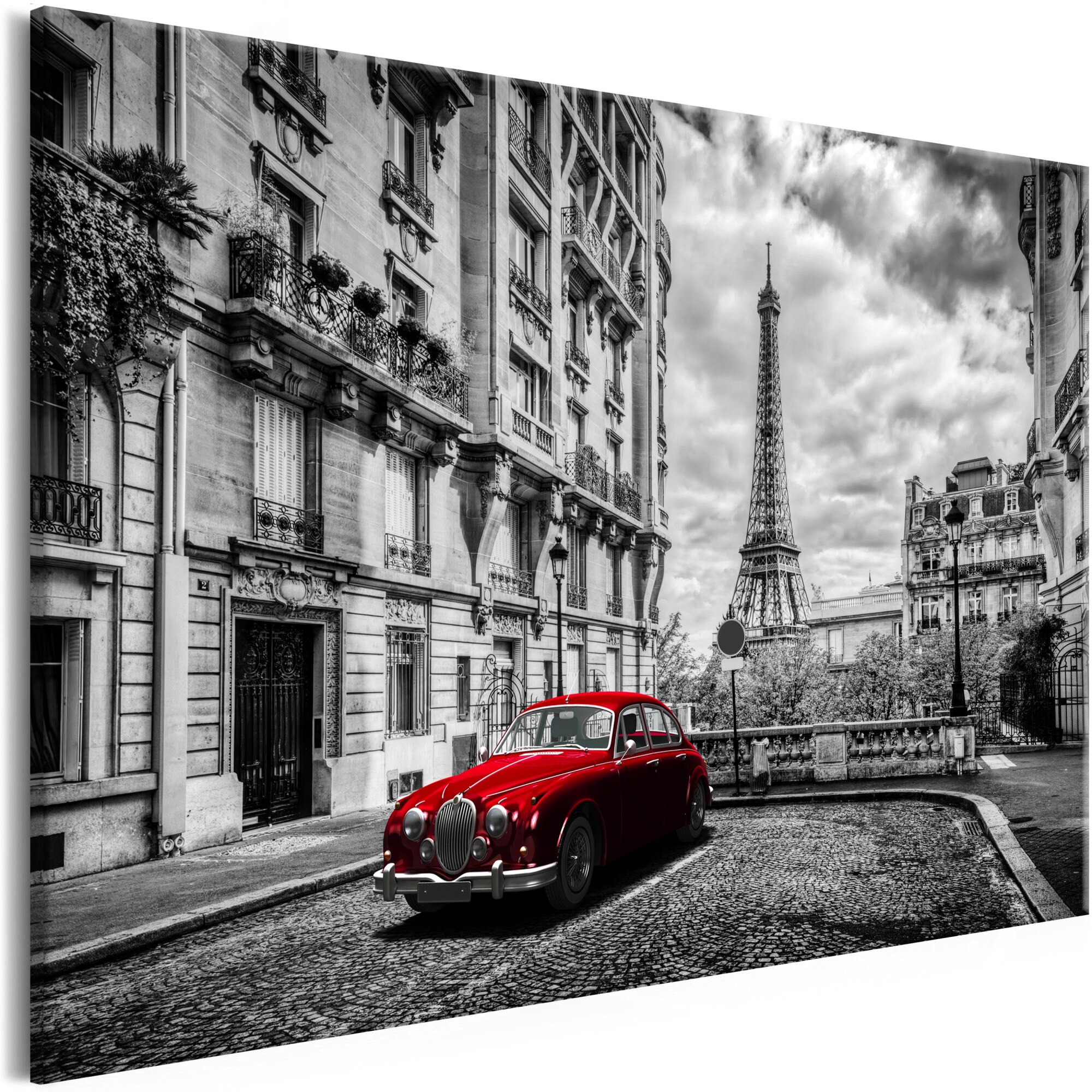 Tablou canvas - MaSina In Paris Red Wide - 120 x 80 cm