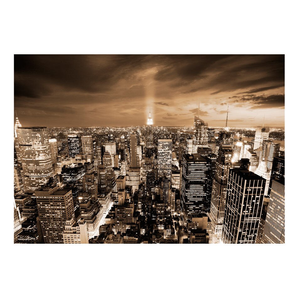 Fototapet vlies - Nowy Jork noaptea - 200 x 140 cm