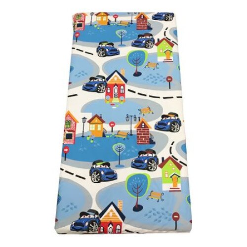 Cearsaf cu elastic roata pentru saltea bebelusi 160x80 cm Deseda Ograda vesela