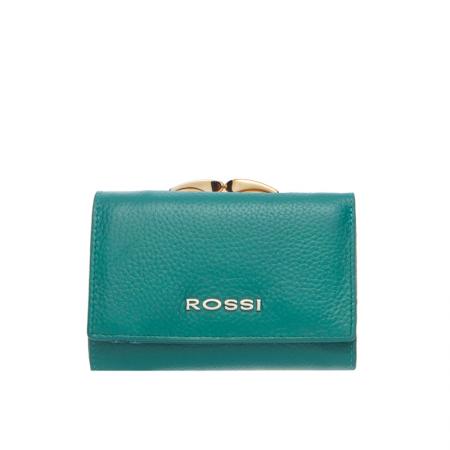 Portofel Rossi, RSC0015, Albastru, Piele autentica